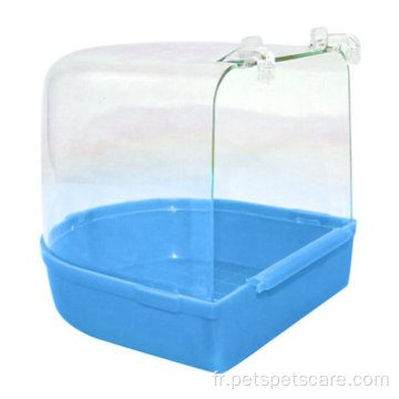 Pet Bird Perrot Transparent baignoire baignoire Douche